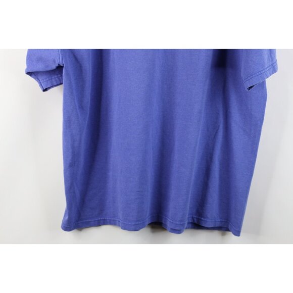 Vintage 90s Champion Mens Size Large Faded Monochrome Heavyweight T-Shirt Blue - Picture 12 of 12